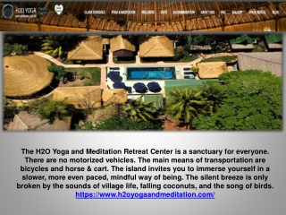 Accommodation Gili Air  - H20 Yoga and Meditation Center