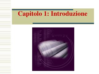 Capitolo 1: Introduzione