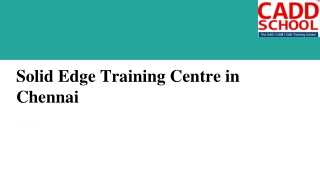 solid edge training centre chennai