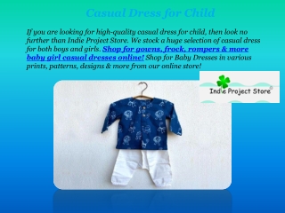 Casual Dress for Child