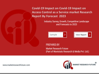 Covid-19 Impact on Access Control as a Service market