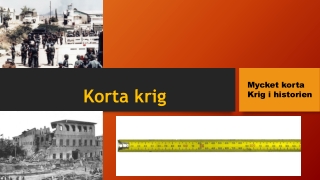 Korta Krig i Historien