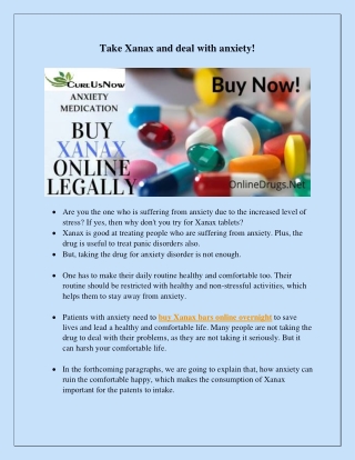 Buy Xanax Bars Online