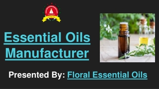 Best Essential Oils Manufactuer in India