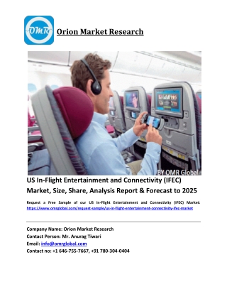 US In-Flight Entertainment and Connectivity (IFEC) Market Growth, Size, Share, Industry Report and Forecast 2019-2025