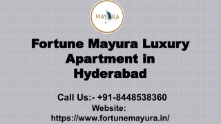 Lavish residential apartments for sale in Fortune Mayura
