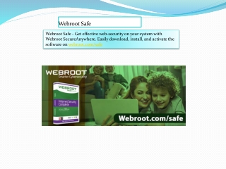 Webroot Safe - Download And Install Webroot | webroot.com/safe