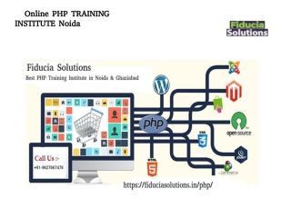 PHP Training in Noida - Fiducia Solutions PHP Training Institute in Noida | Call: 9627667478