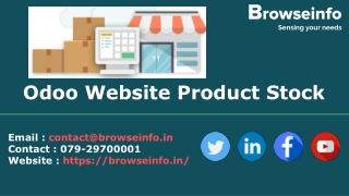 Odoo Website Product Stock Items Odoo Apps