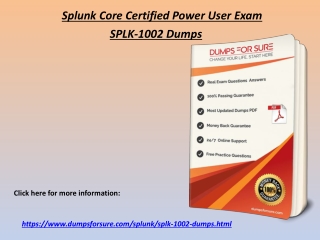 Real SPLK-1002 Exam Dumps PDF - Splunk SPLK-1002 Questions Answers