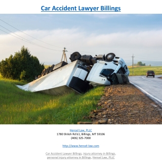 Car Accident Lawyer Billings