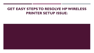 HP wireless printer setup on mac