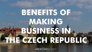 Benefits of Making Business in Czech Republic | Buy & Sell Business