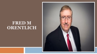 Frederick M Orentlich- Finance Services