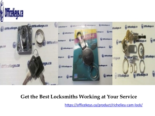 Get the Best Locksmiths Working at Your Service