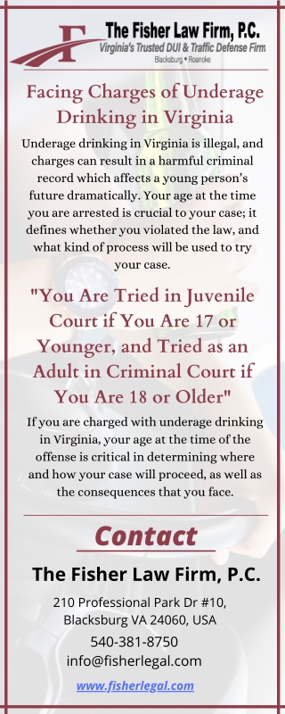 Virginia Underage Drinking Lawyer