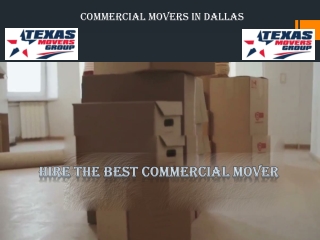 Commercial Movers in Dallas - Texas Movers Group