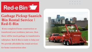 Dumpster Rental Near Me | Bin Rental Services | Red-E-Bin