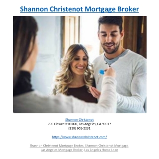 Shannon Christenot Mortgage Broker