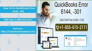 QuickBooks Error 6144, -301