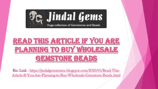 Read This Article If You Are Planning to Buy Wholesale Gemstone Beads