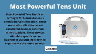 Most Powerful Tens Unit