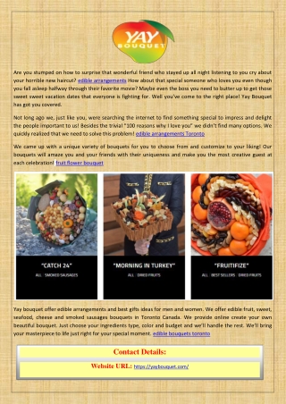 edible arrangements | fruit basket delivery Toronto