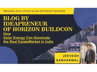 Jeevesh Sabharwal, Founder & Director of The Horizon Buildcon