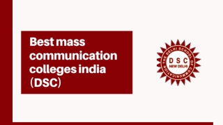 Mass Communication College in Delhi| Marketing Short Term Course - Delhi School of Mass Communication