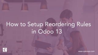 How to Setup Reordering Rules in Odoo 13