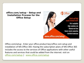 office.com/setup - Setup and Installation Process for the Office Setup