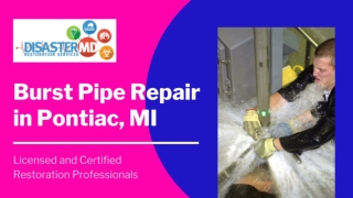 Burst Pipe Repair Expert - Disaster MD Restoration