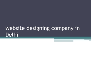 website designing company in Delhi