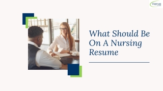 How To Prepare A Good Nursing Resume