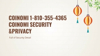 Coinomi 1-810-355-4365 Security and Privacy