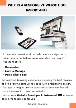 WHY IS A RESPONSIVE WEBSITE SO IMPORTANT?