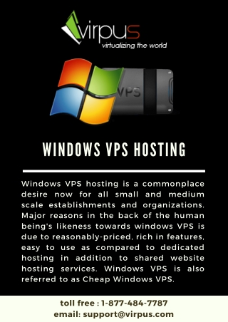 Windows VPS hosting