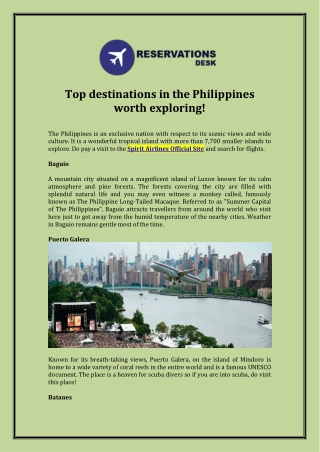 Top destinations in the Philippines worth exploring!