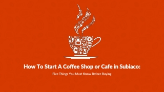 Things to Consider Before Buying a Cafe in Subiaco