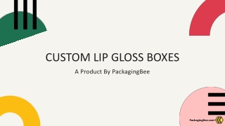 Custom Lip Gloss Packaging Boxes