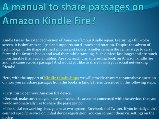 Approved Kindle Repair if problem continues persists then contact us