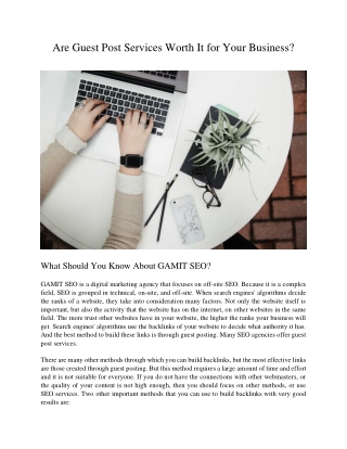 Are Guest Post Services Worth It for Your Business?