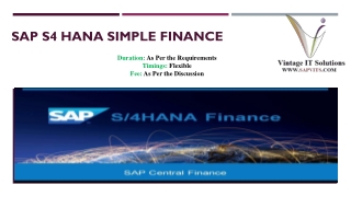 SAP Finance Module PPT