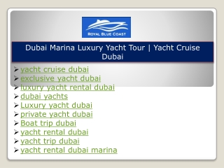 exclusive yacht dubai