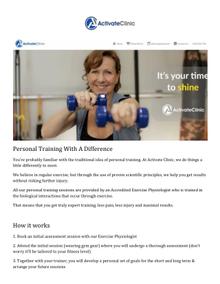 exercise physiologist Australia