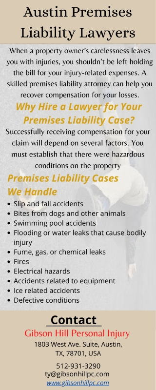 Austin Premises Liability Lawyers