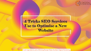 4 Tricks SEO Services Use to Optimise a New Website
