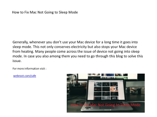 How to Fix Mac Not Going to Sleep Mode