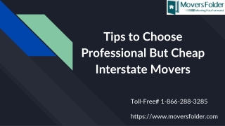Few Things to Consider While Hiring Cheap Interstate Movers