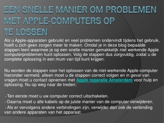 Macbook reparatie Groningen als het probleem aanhoudt, neem dan contact met ons op